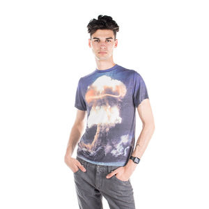 CHRISTOPHER KANE PURPLE & COLOR PRINT T-SHIRT | MENS SIZE S